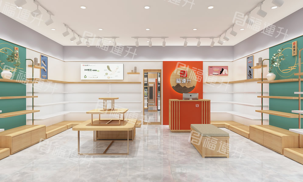 福连升休闲鞋专卖店效果图2