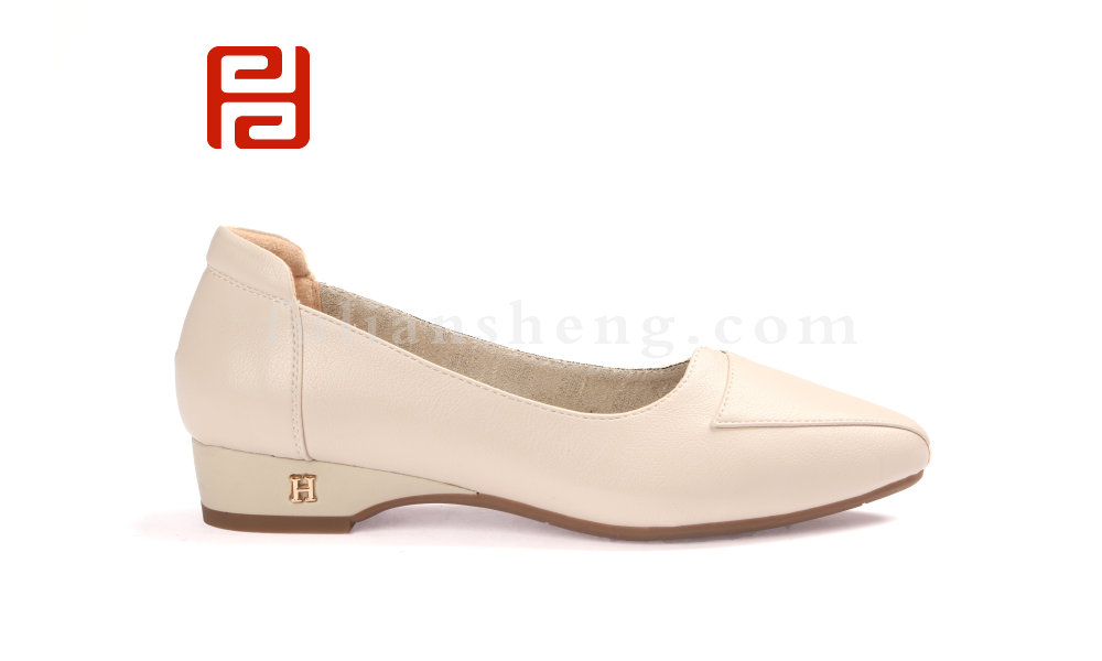 福连升休闲商务女鞋防水布鞋坡跟软底工装鞋20春图片