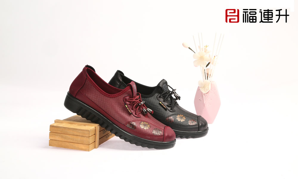福连升2020春休闲软底免洗超柔布中老年女单鞋图片