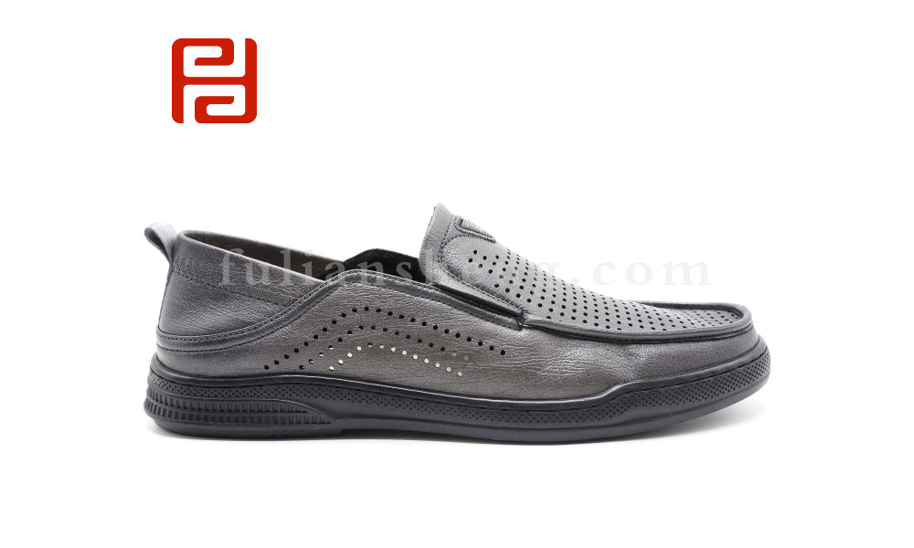 福连升夏季休闲商务男鞋舒适软底透气鞋子