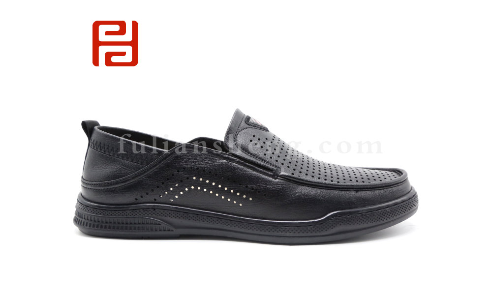 福连升夏季休闲商务男鞋舒适软底透气鞋子