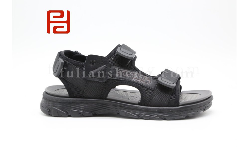 福连升夏季凉鞋男鞋手缝凉拖软底舒适鞋子