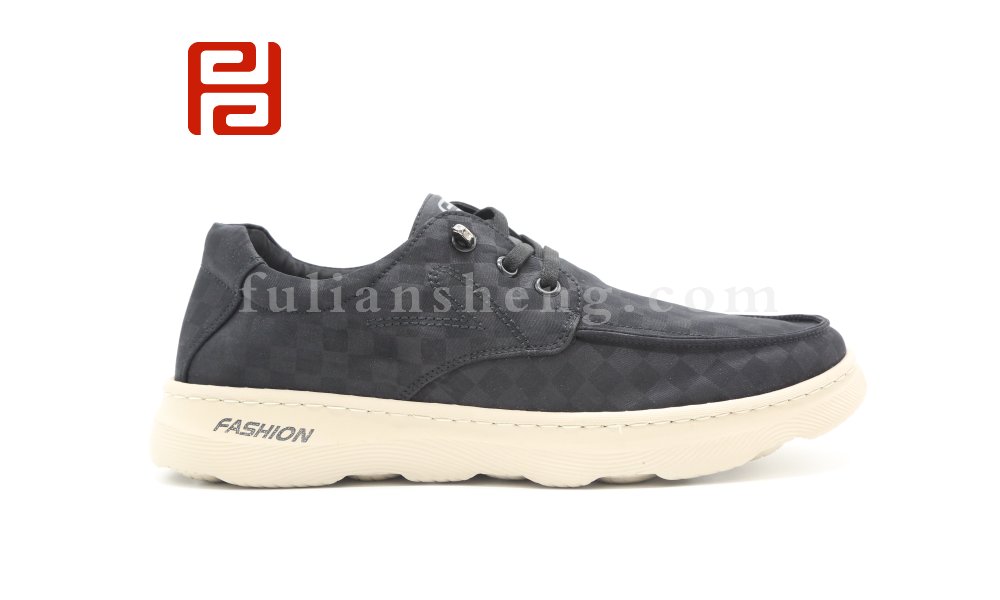 福连升秋季新款舒适休闲棋盘格超轻男单鞋板鞋老北京布鞋