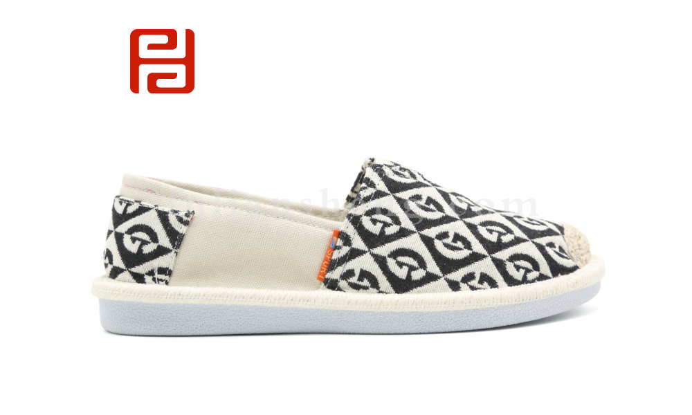 福连升秋季舒适休闲渔夫鞋女鞋帆布写轻便鞋底