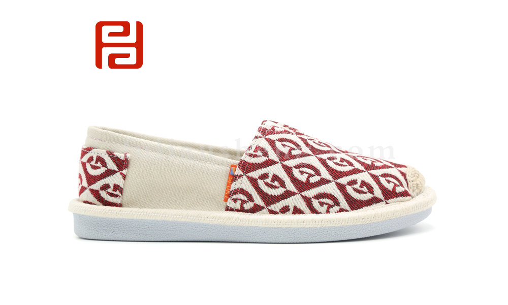 福连升秋季舒适休闲渔夫鞋女鞋帆布写轻便鞋底