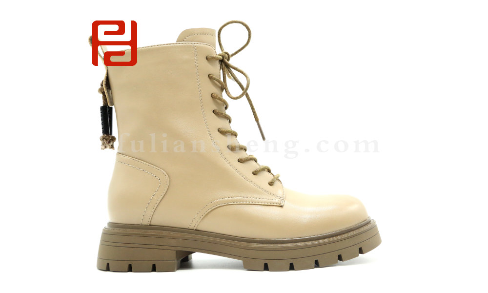 福连升冬季休闲女鞋时尚中帮马丁靴老北京布鞋