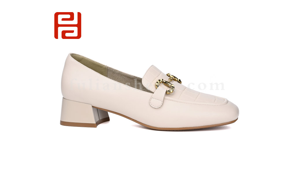 福连升春秋女鞋商务工装时尚中跟舒适时装鞋