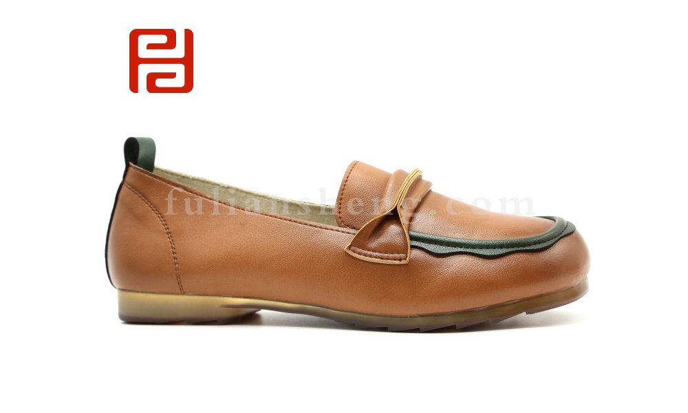 福连升春秋休闲单鞋舒适休闲手缝鞋女鞋