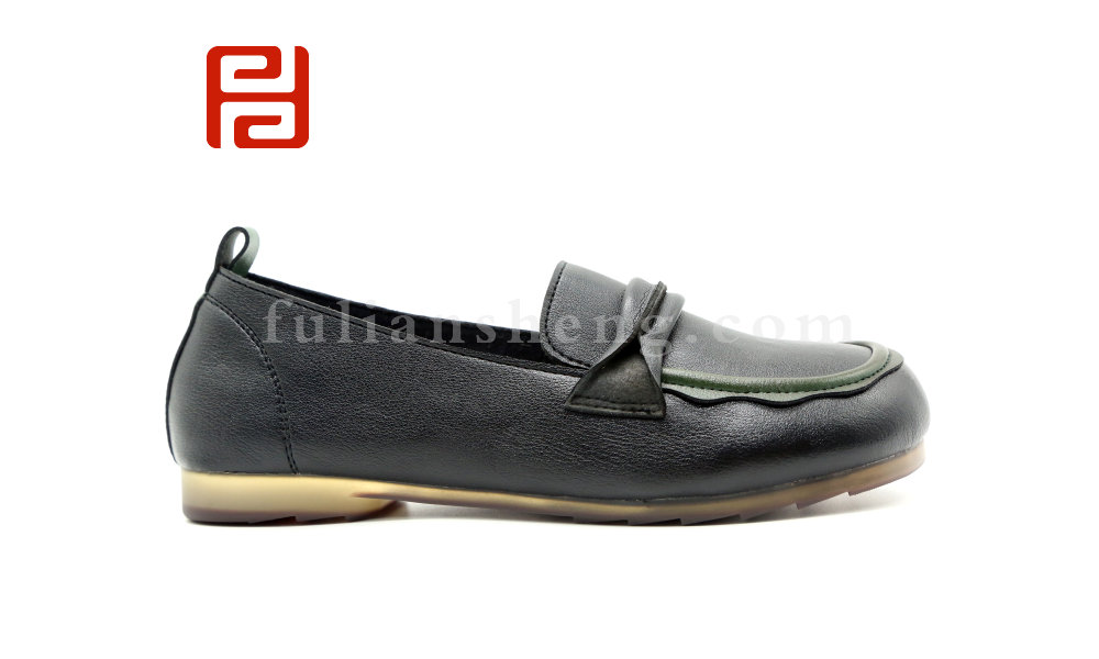 福连升春秋休闲单鞋舒适休闲手缝鞋女鞋