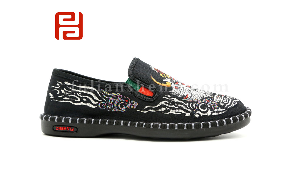 福连升春秋时尚国粹休闲鞋中国风男鞋老北京布鞋