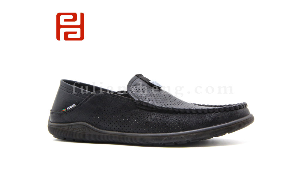 福连升夏季男鞋轻松工作豆豆鞋