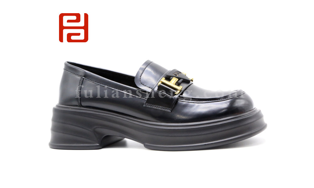 福连升春秋新款女鞋时尚休闲乐福鞋女单鞋