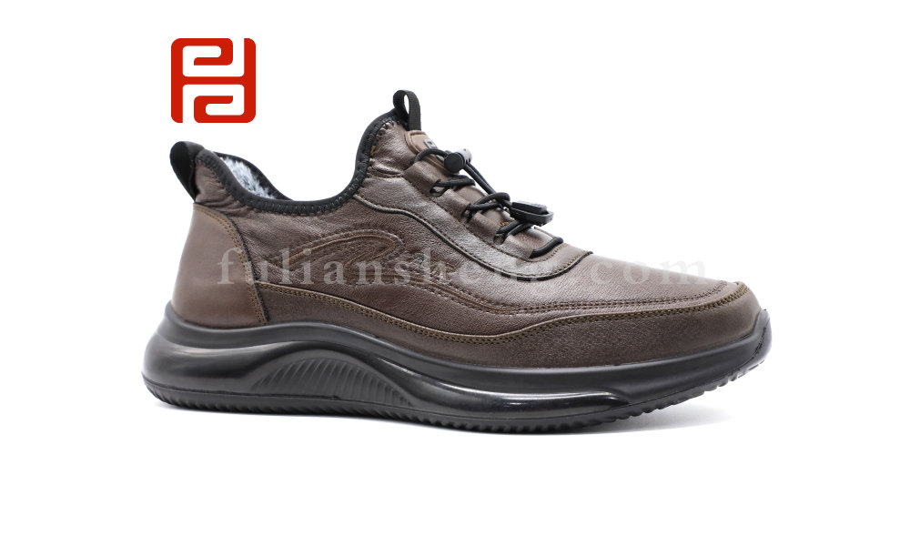 福连升冬季新款休闲生活男鞋舒适休闲养生鞋