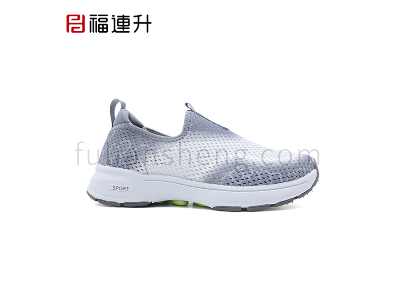 福连升夏季新款空气弹洞洞鞋休闲运动男鞋