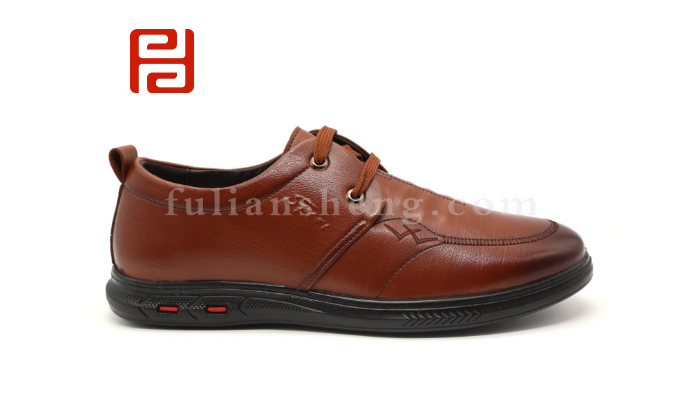 福连升休闲商务男鞋通勤正装透气舒适百搭英伦风工作鞋