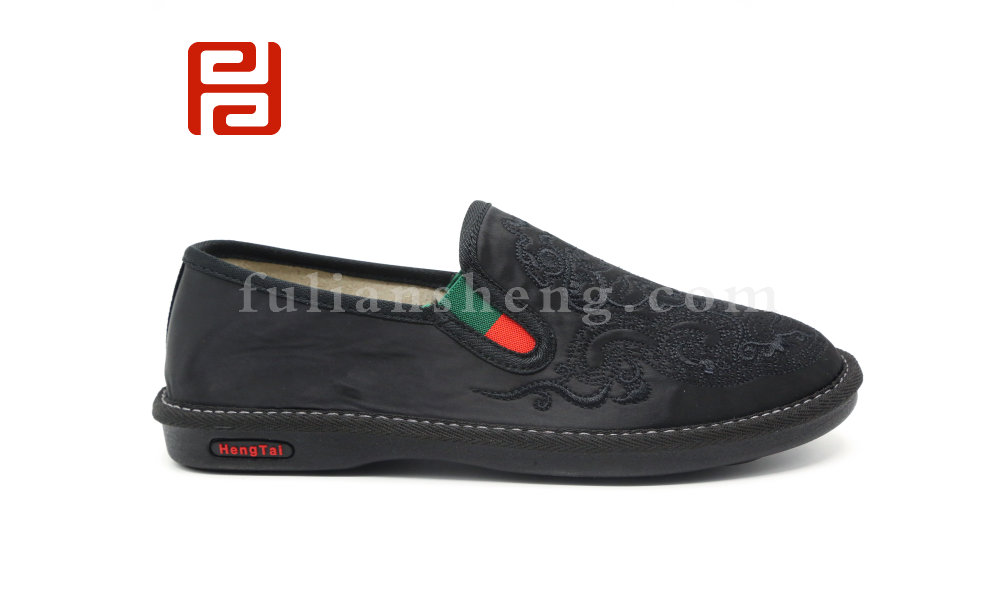 福连升老北京布鞋冲服呢中国风尚棉麻里布轻便男社会鞋