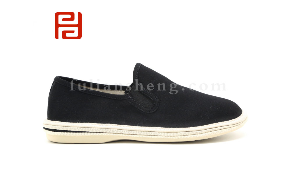福连升老北京布鞋传统冲服呢聚氨酯软底舒适男鞋单鞋棉麻内里