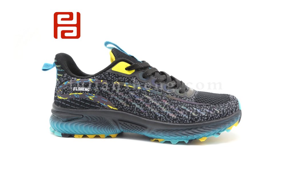 福连升休闲运动男鞋马拉松跑步鞋旅游防滑透气梭织鞋子