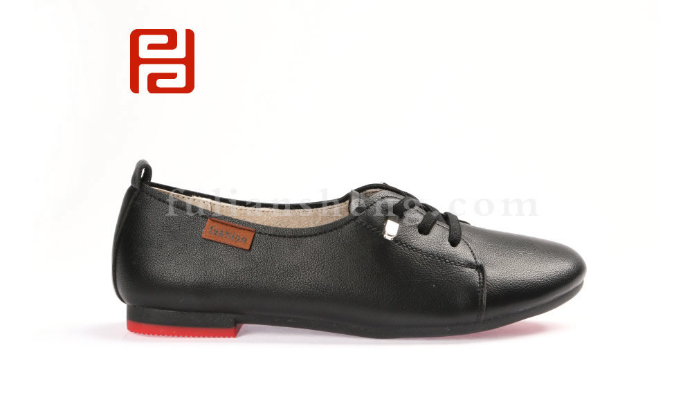 福连升2020春低跟时尚免洗薄底浅口女士单鞋(图5)