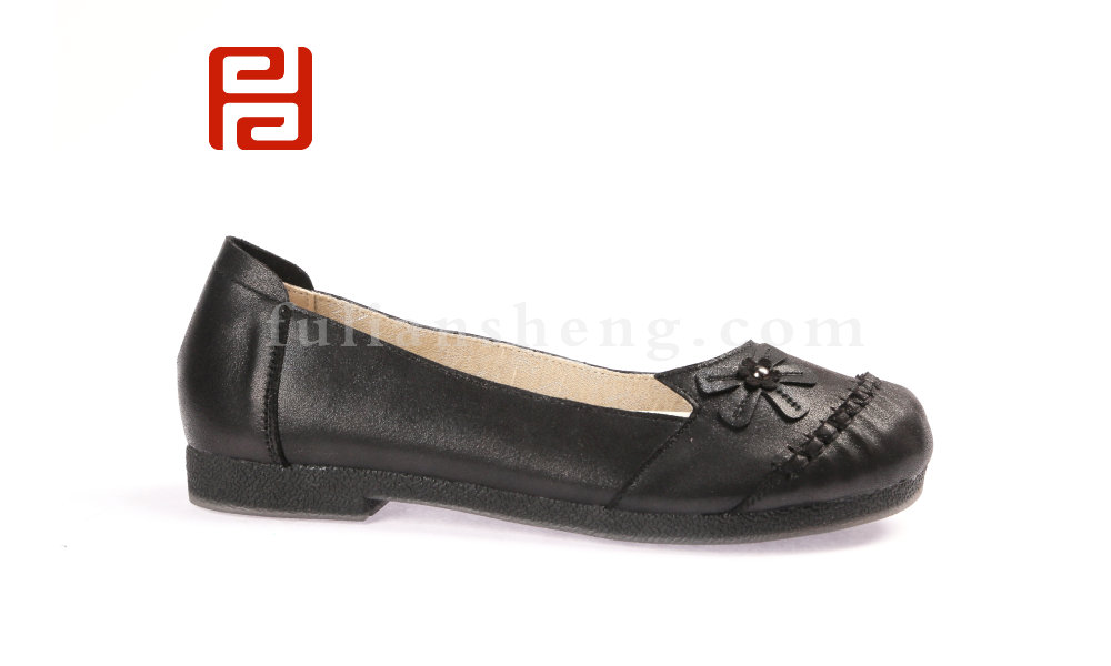 福连升平跟舒适浅口休闲女鞋 轻便老北京布鞋(图2)