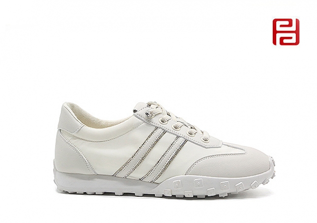 福连升春季女鞋平底休闲百搭小白鞋板鞋学生鞋