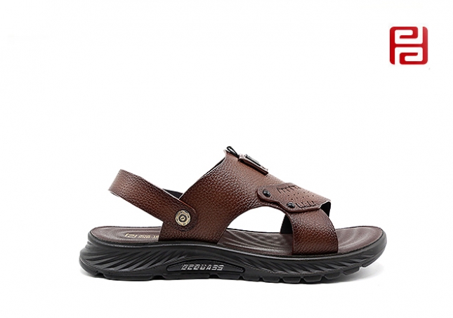 福连升夏季凉鞋手工缝线男士拖