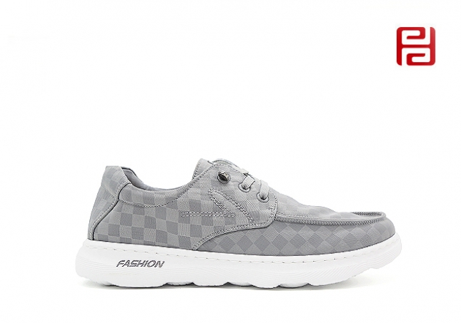 福连升秋季新款舒适休闲棋盘格超轻男单鞋板鞋老北京布鞋