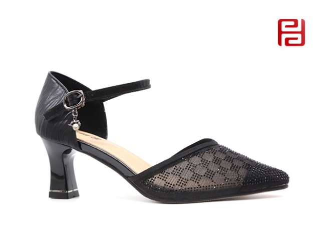 福连升夏季女鞋轻松工作中空鞋时装鞋