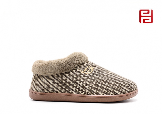 福连升冬季新款居家时光男款拖鞋居家拖鞋