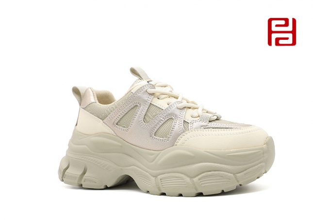 福连升冬季新款运动生活女鞋时尚运动老爹鞋