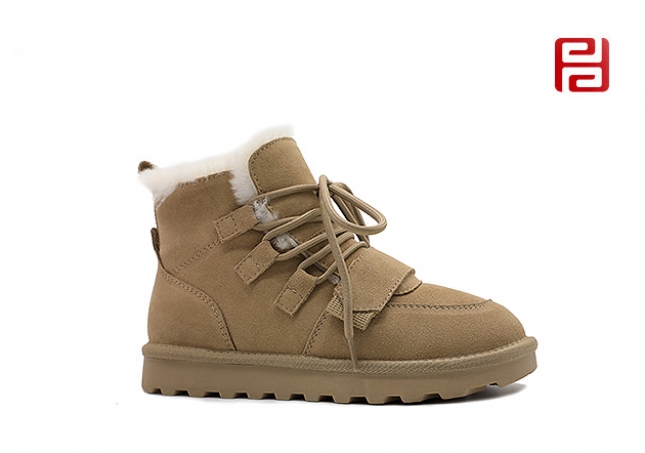 福连升冬季新款休闲生活女鞋时尚休闲雪地靴