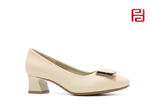 轻松工作女鞋魅力时装棉麻里布