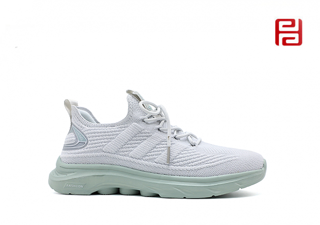 春秋运动男单鞋休闲运动高弹飞织面料舒适运动鞋