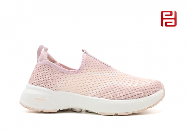 福连升夏季新款空气弹洞洞鞋休闲运动女鞋