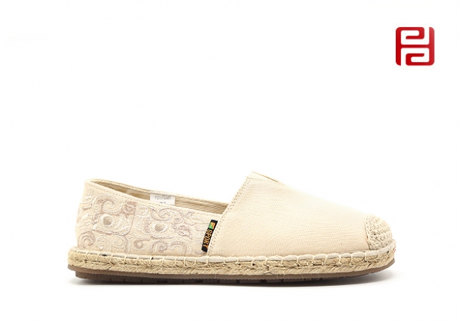 福连升布鞋女透气帆布女鞋浅口平底一脚蹬懒人渔夫鞋